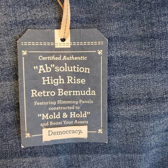 Democracy ab solution high rise retro raw hem Bermuda shorts plus size 24 new!! - Picture 4 of 9